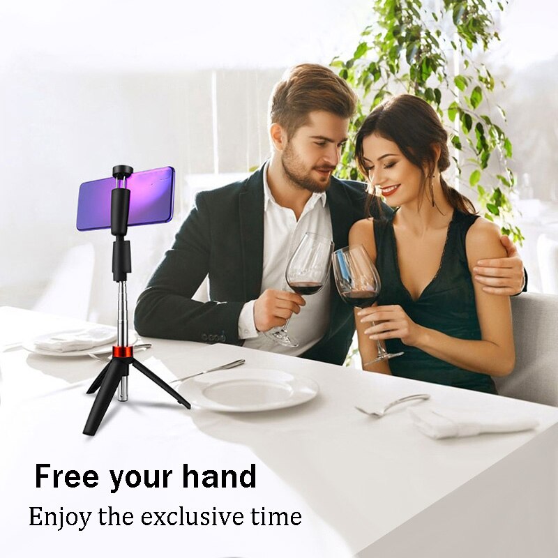 Bluetooth Selfie Stick Met Statief Plastic Lichtmetalen Self Stick Selfiestick Telefoon Smartphone Selfie-Stick Voor Iphone Samsung Huawei