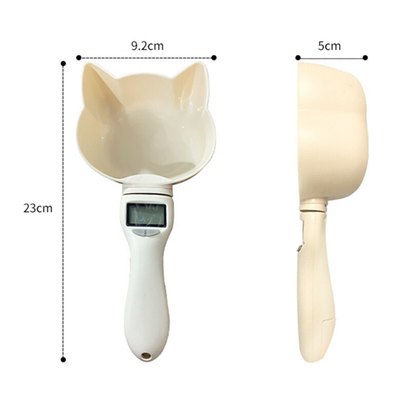 Pet Food Scale Electronic Measuring Tool for dog cat feeding bowl Measuring Spoon Kitchen Scale 800g/1g Digital Display