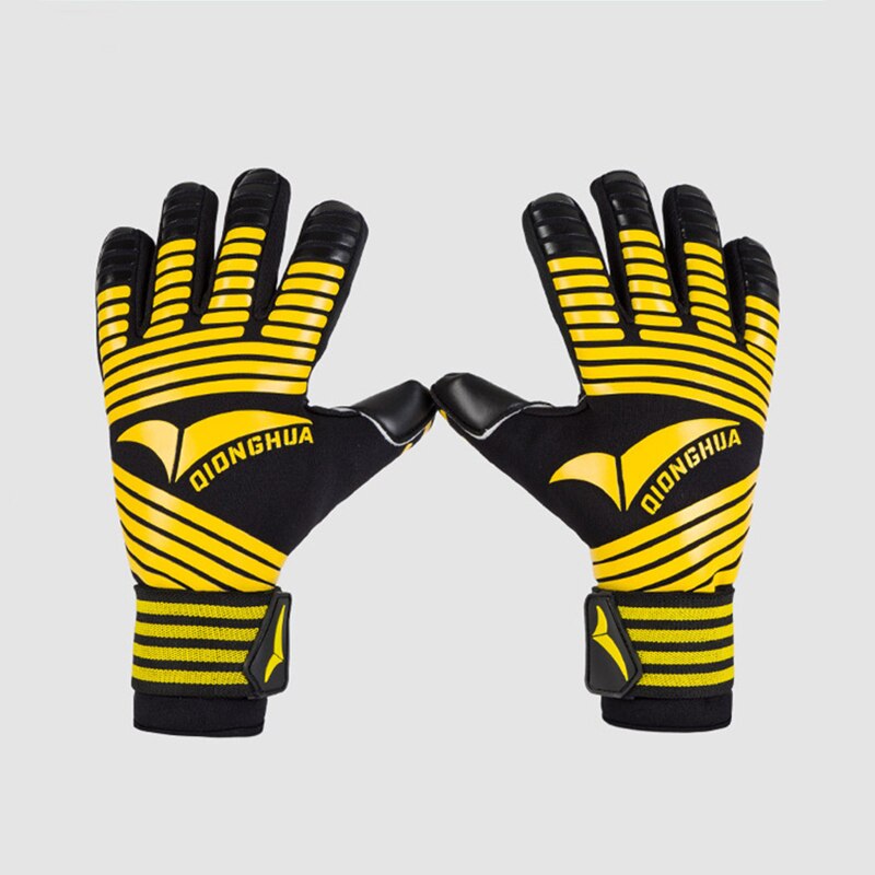 Kids Mens Goalkeeper Gloves Thick Latex Football Without Finger Protection Keeper Gloves Goalie Training Gloves