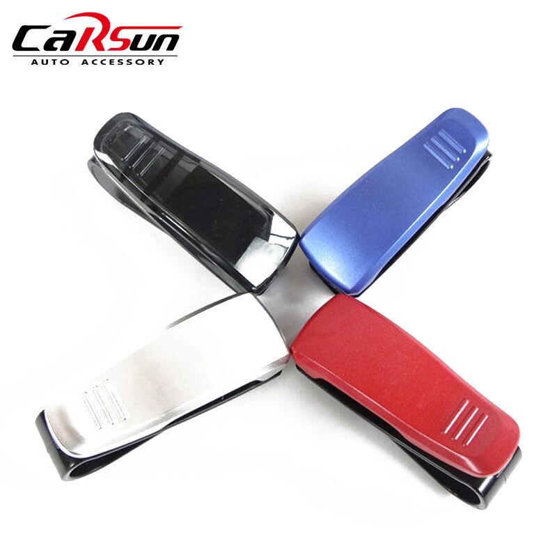Carsun Auto Glazen Houder Zonnebril Brillen Clip Auto Fastener Auto Accessoires ABS Voertuig Universele Card Ticket