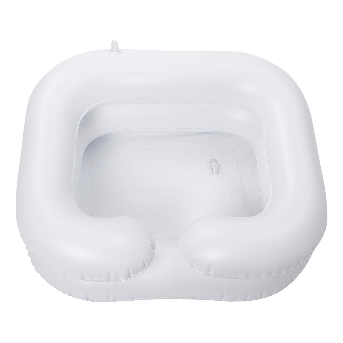 Inflatable Hair Washing Basin Shampoo Tray Portable Conditioner Disabled In Bed Inflatable PVC With Drain Tube