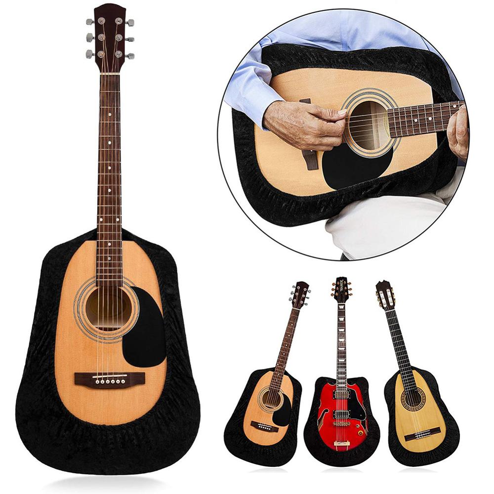 Gitaar Cover Fluwelen Gitaar Protector Gitaar Gig Bag Beschermhoes Voor Akoestische Klassieke Cutaway Gitaren Blackукуле