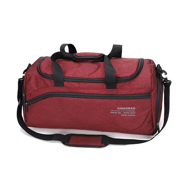 Men Travel Bag Waterproof Sport Bag Training Bag Cabin Luggage Bag Lightweight Travel Bag Business Handbag For Men Weekend Bag: Red