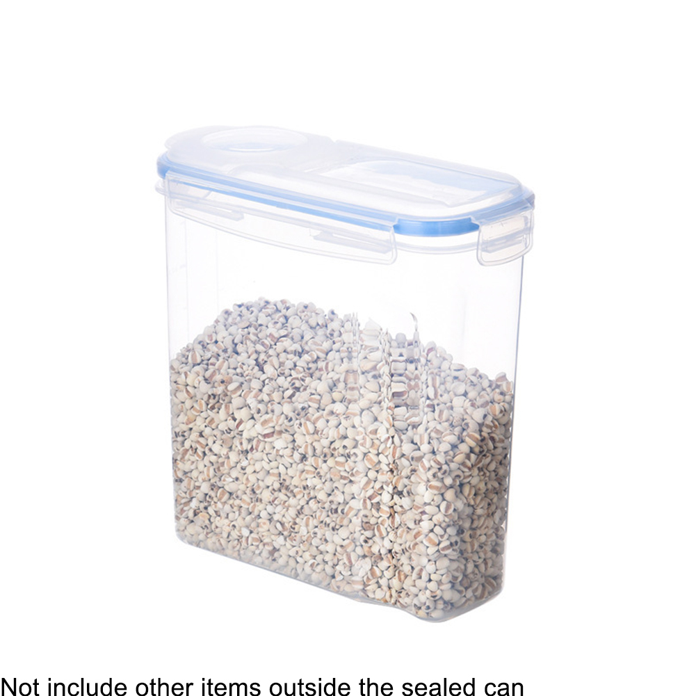 Kitchen Cereal Keeper Box Scale Display Food Grade Large Capacity Plastic PP Storage Container Dry Food Non Slip Removable Cover