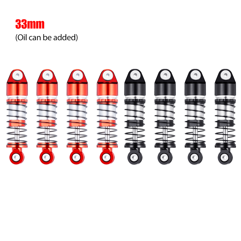 YEAHRUN 31/32/39, 5/43/48/53mm amortiguador de aleación de aluminio para Axial SCX24 1/24 RC coche camión actualización piezas Accesorios