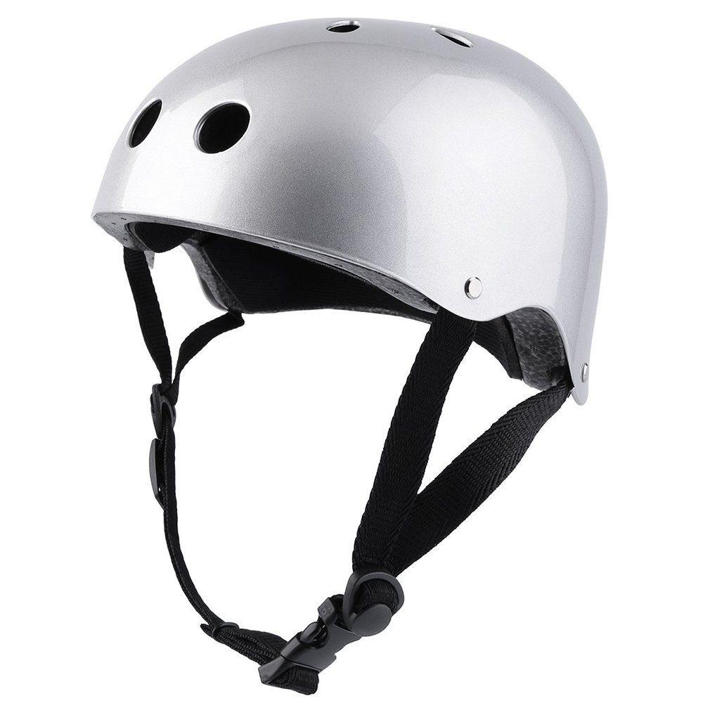 Casco duradero de escalada compacto de monopatín Scooter casco OUTAD casco de protección multideportes bicicleta ciclismo casco: Gris claro