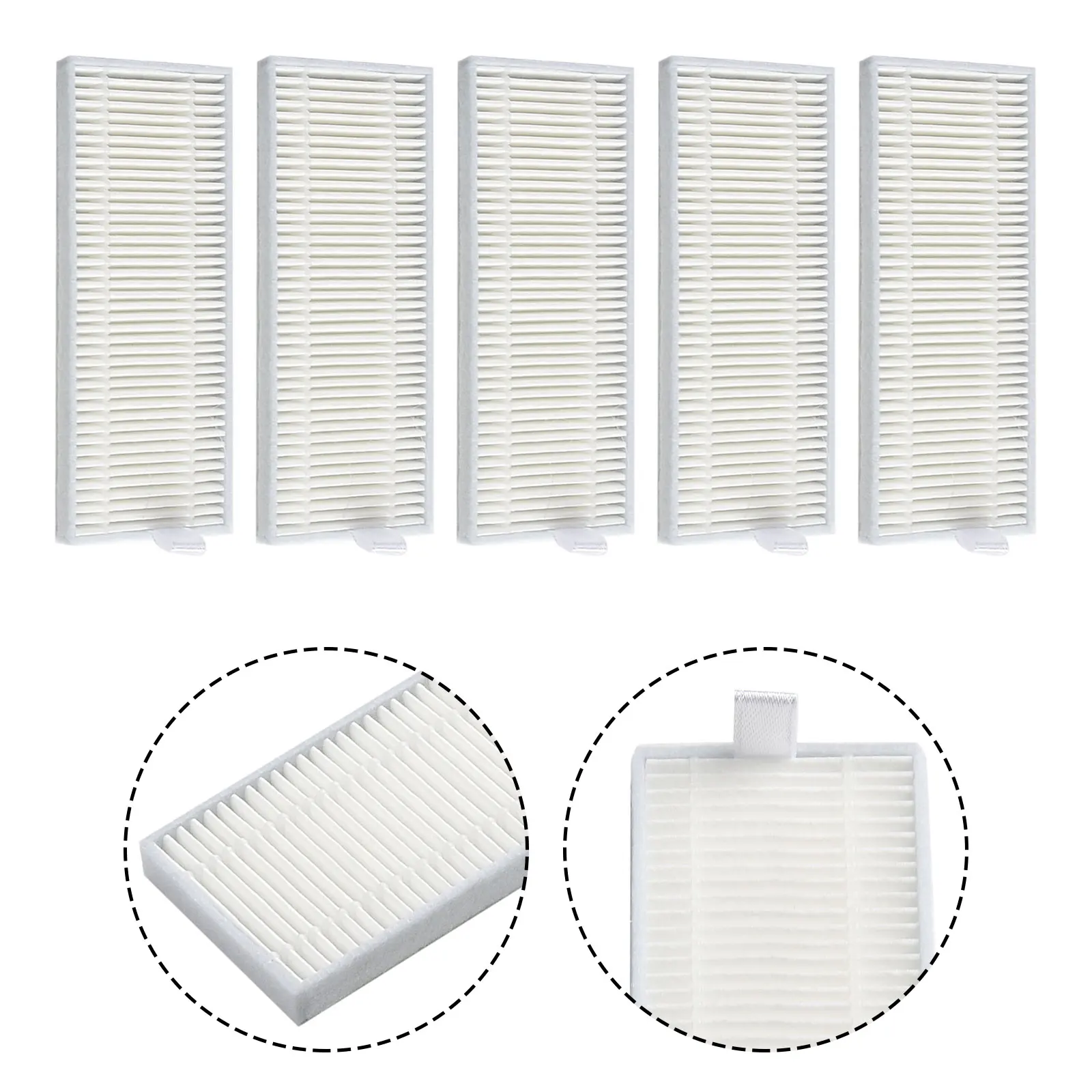 Filtres De Rechange Lavables Pour Aspirateur Robot Lefant F1 - Lot De 5 Filtres - Réutilisables, Améliore La Filtration Et Protège Le Moteur
