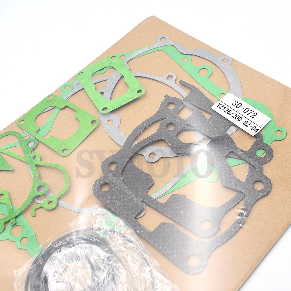 til yamaha  yz125 yz200 yz 125 200 2002 2003 2004 pakningssett til motorsykkelmotorer