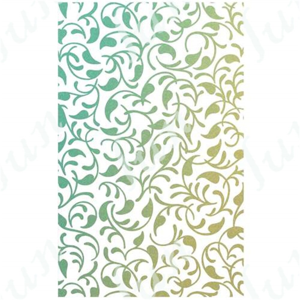 Spring Floral Stars Green Leaves Layering Stencil Reusable DIY Paper Scrapbooking Diary Background Decoration Embossing Template: Y3788-Stencils