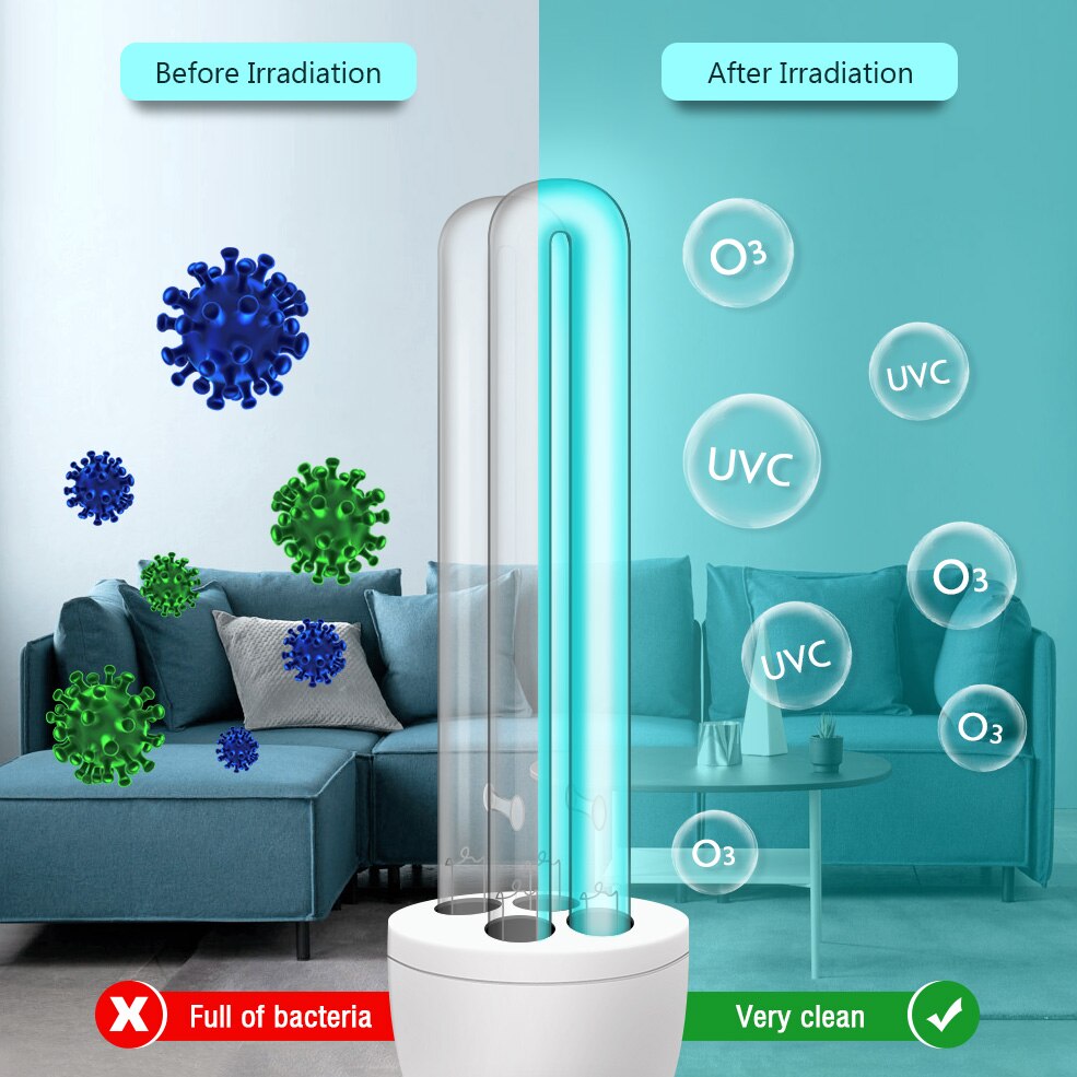 E27 UV Sterilisator Lampe 18W Hause Uv Desinfektion Bakterizide Lampe UVC Keimtötende Birne Sterilisator uv glühbirne