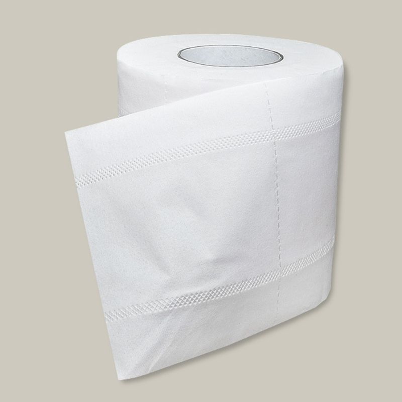 1 Roll Toilet Paper No Fluorescent Agent Soft Stronge 4-Ply Sheets Bath Tissue