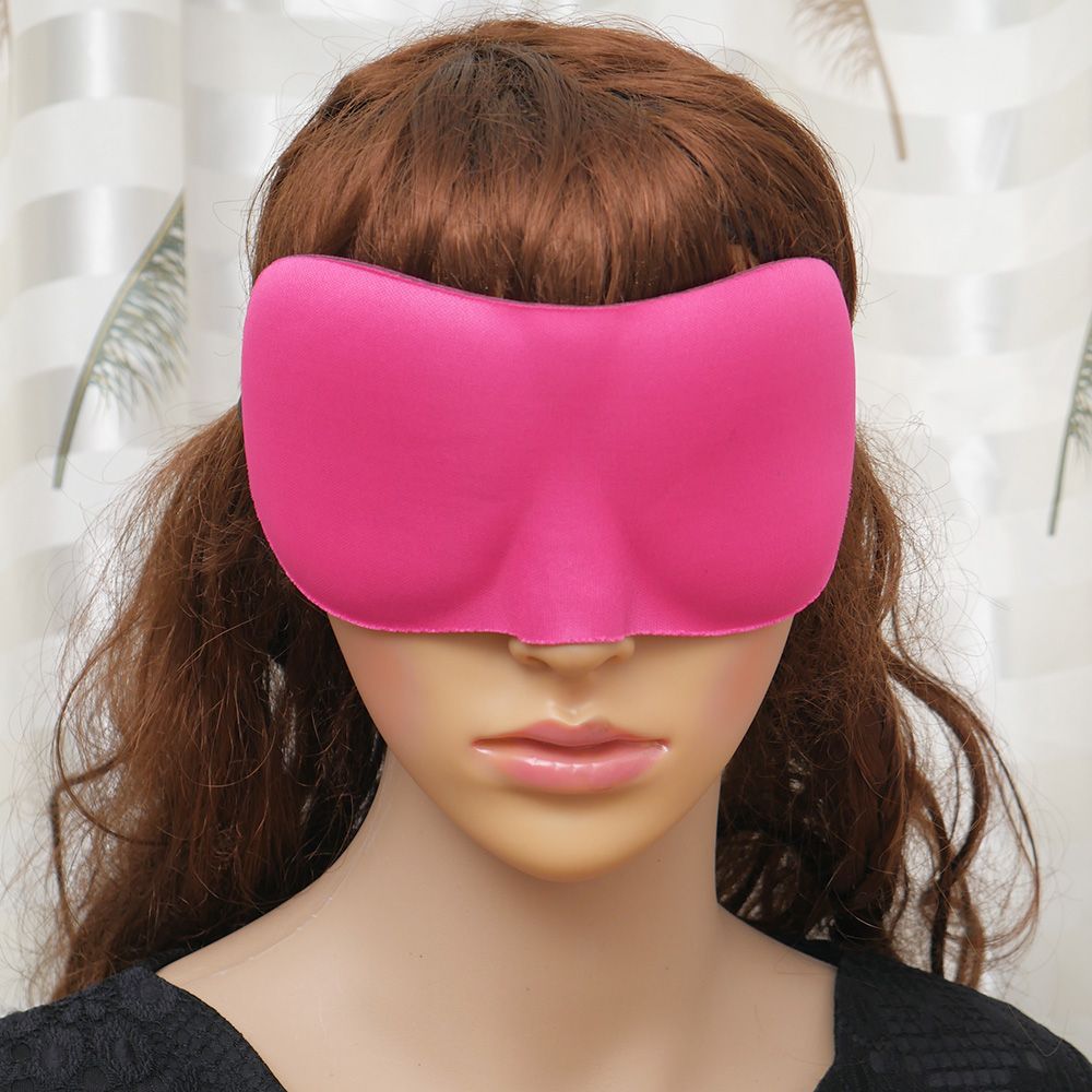 3d Eye Mask Shade Cover Rest Sleep Eyepatch Blindfold Shield Travel Sleeping Aid Eyepatch Blindfold Shield Sleep Mask: rose