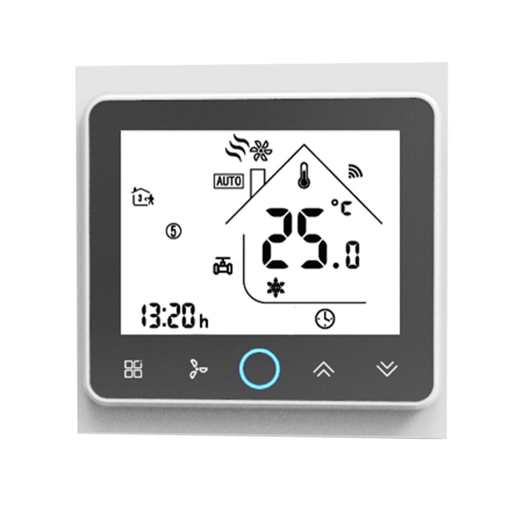 WiFi Smart Thermostat Voice Intelligent Room Thermostat LCD Digital Programmable Temperature Controller for Air Conditioner