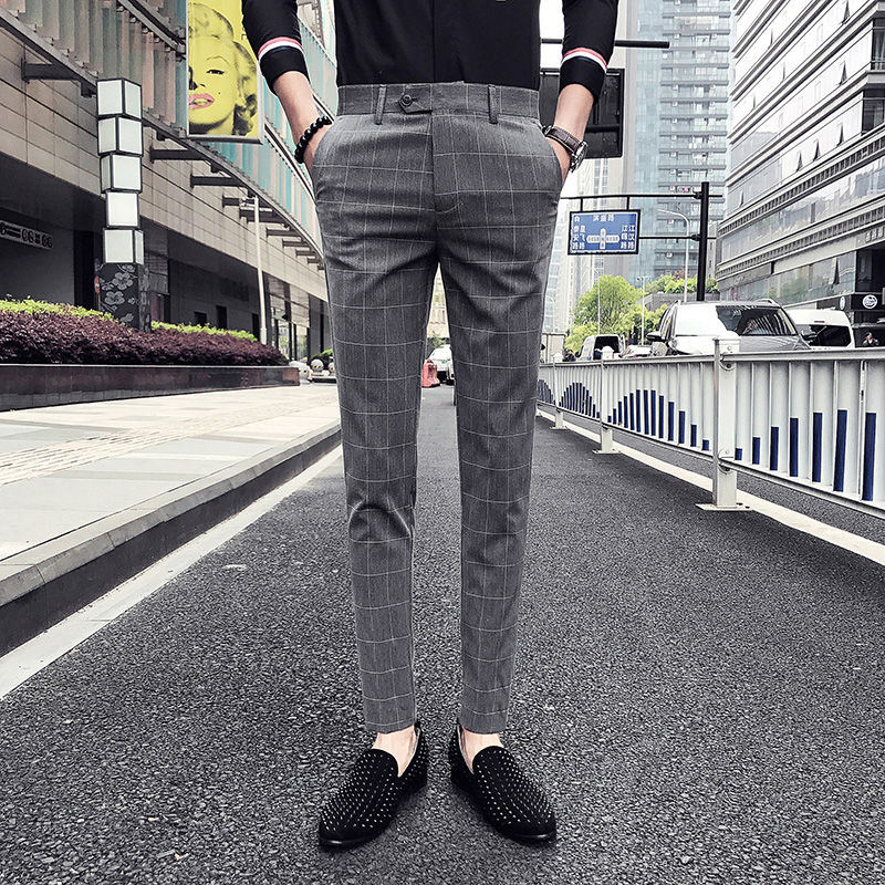 Herre Tern Lærreds-bukser - Smart Casual - Lynlås - Polyester - Britisk Stil