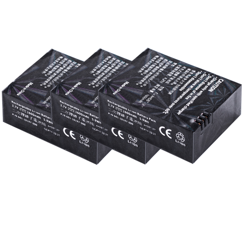 Batterie pour gopro Hero 3 3 +, édition noire, argent blanc, accessoires de caméra HD: 3battery
