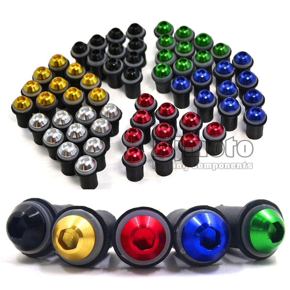 Kit de tornillos para parabrisas, Tuercas de carenado para Yamaha XJ600 XJ900 XJ400 XT600 R1 R6 R3 R25 R15 V3, Piezas de motocicleta