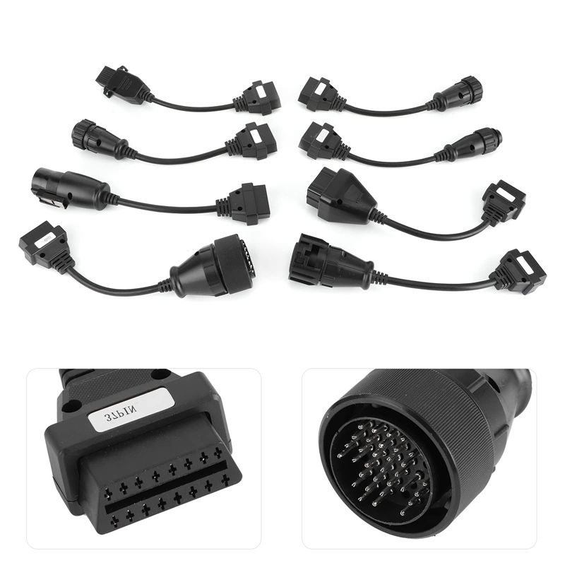 8Pcs OBD Kabel OBD2 Verlängerung Kabel Leichte Und Tragbare Für Automatische Scanner Lkw Diagnose Kabel
