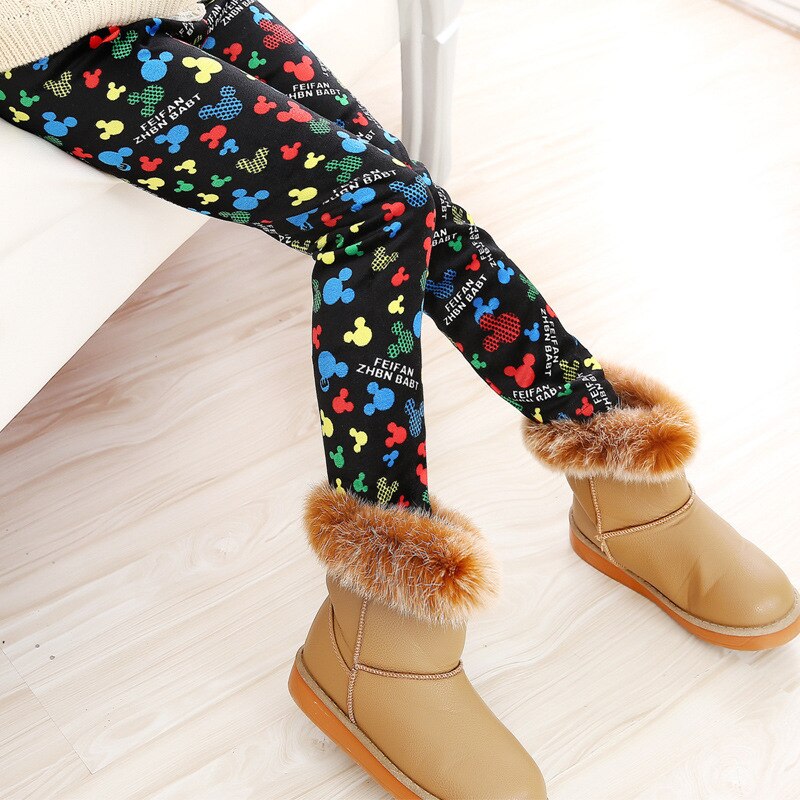 Vinter koreansk version af pigen perle fløjl falder ikke fløjl plus fløjl fortykkelse leggings støvler bukser
