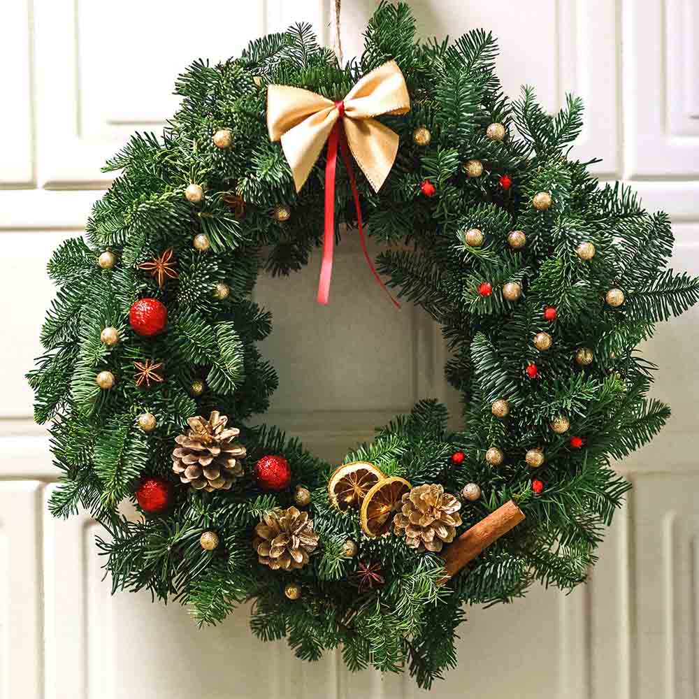 BeautifulFloral Hoop Wreath Geometric Wire Round S... – Vicedeal