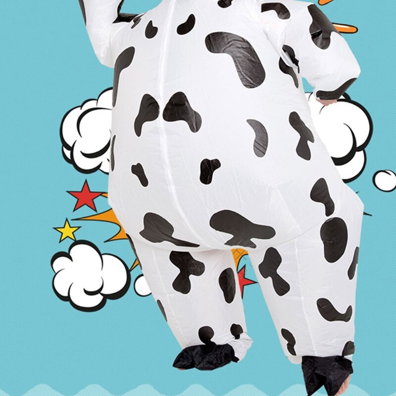 Costume de Cosplay gonflable pour adulte, vache mignonne, dessin animé, Halloween, vêtements de fête