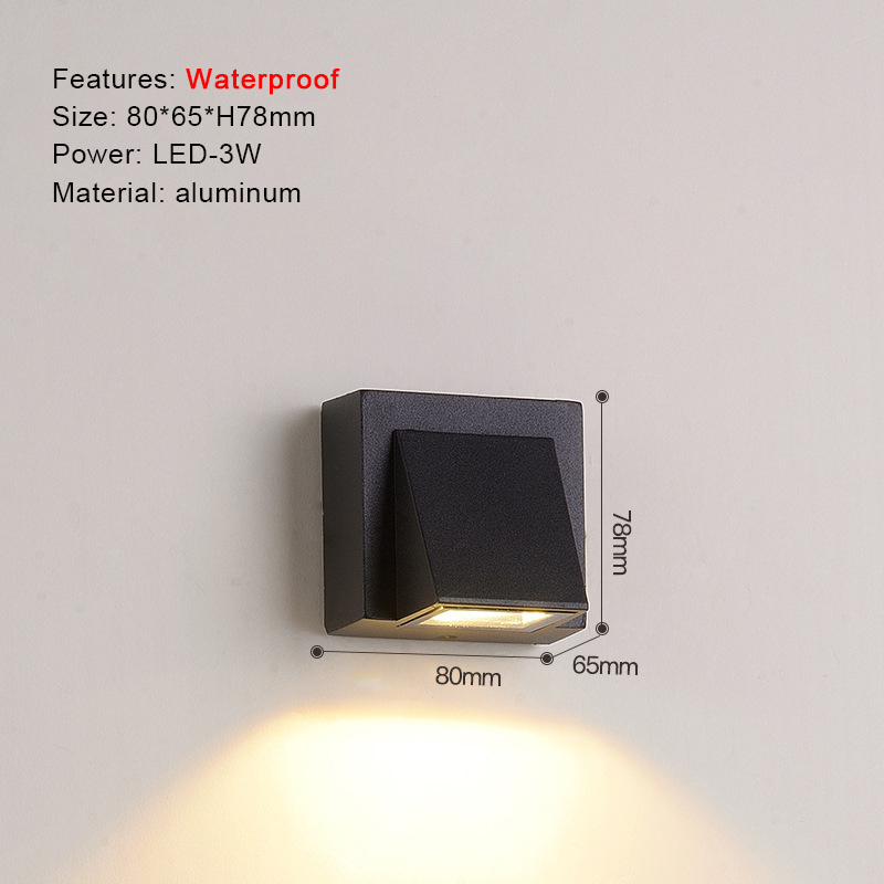LED-Außen leuchten wasserdicht ip65 Wand leuchte Veranda Garten beleuchtung 6w 10w AC85-265V Außenwand leuchte Korridor Treppen lampen: green