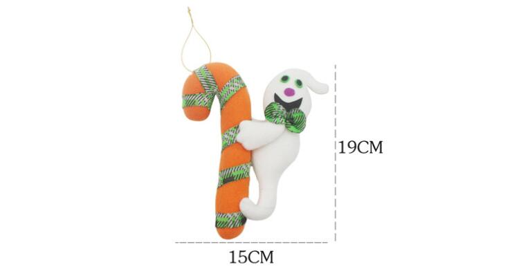 15*19cm 3 stil halloween ornamenter dekorasjon søt morsom dørhenger dukke plysj leketøy  yh1354