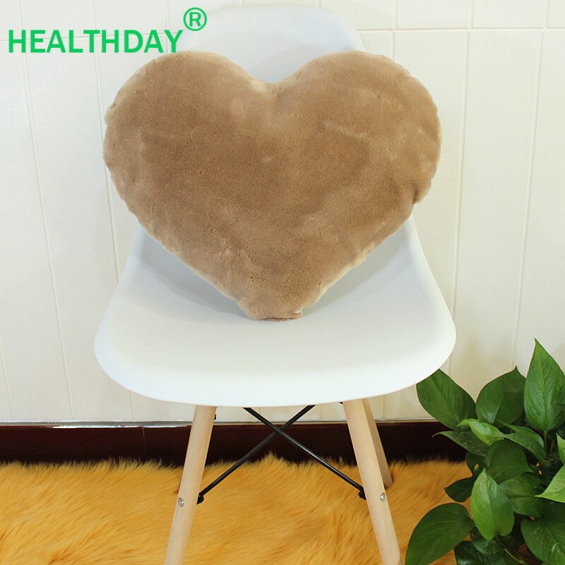 Werfen Kissen für Zurück Nette Herz Geformt PP Baumwolle Füllung Wolle-wie Stoff Rückenlehne Kissen Weihnachten für Freundin frau