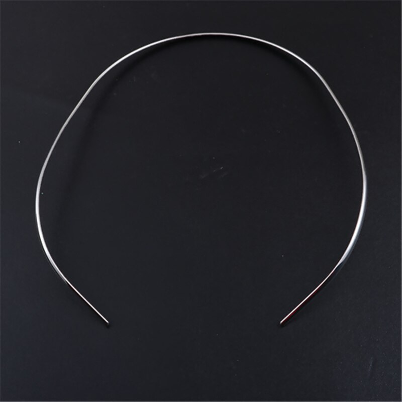 Edelstahl Kragen Hals Halskette Choker 4 Größen Für Frauen Männer Freunde Trendy Schmuck 42,5-38cm lange, 1 PC: 40cm long 3mm