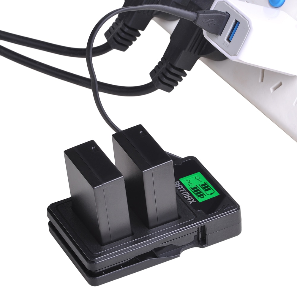 2x dmw-blc 12 blc 12e dmw blc 12 batterij + ingebouwde led usb dubbele oplader voor panasonic lumix  fz1000 fz200 fz300 g5 g6 g7 gh2 gx8