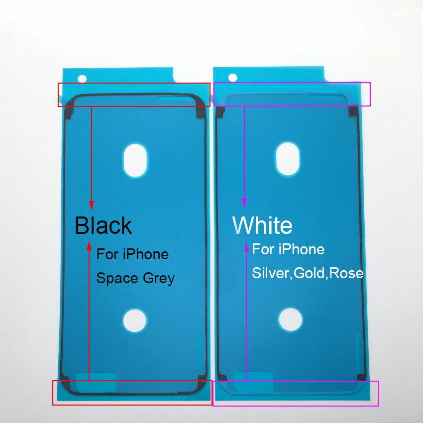 Dla iphone 6S 6s 7 8 Plus X XS XR Xs Max 11 Pro 11 Pro Max Digitizer rama klej klej wodoodporna naklejka Bezel uszczelka taśma klej