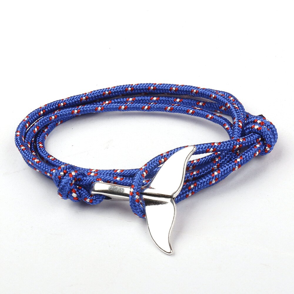 Nylon Bracelets For Men Women Couple Wrap Braided Wristband Male Bracelet Rope Hook Anchor Bangle Handmade pulseras