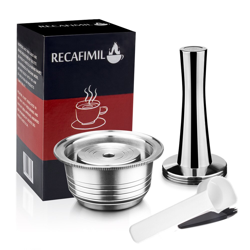 Capsula di caffè riutilizzabile in acciaio inossidabile per filtro per cialde di caffè ricaricabile Nespresso Vertuoline GCA1 per Delonghi ENV135, 230ML: 1C1T