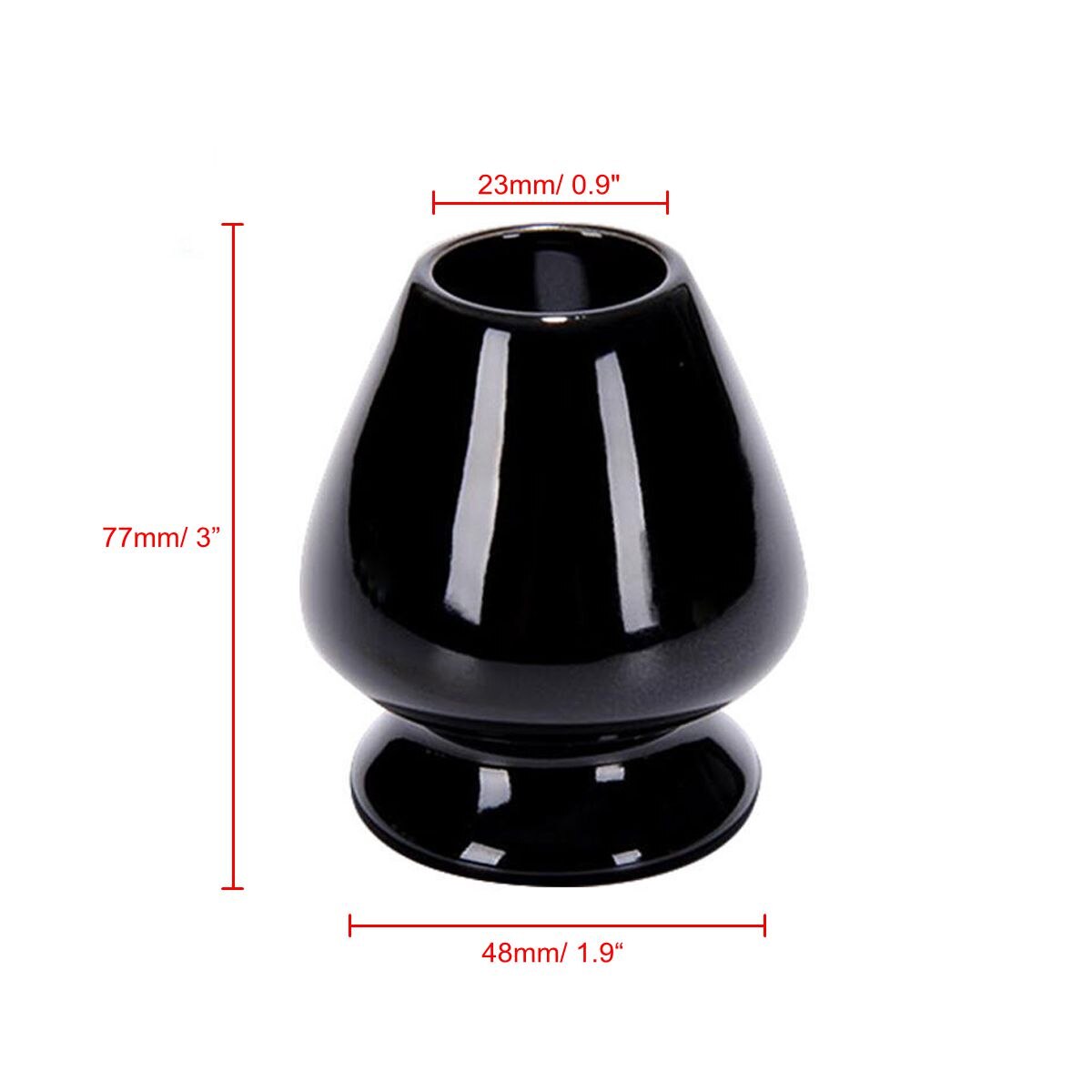 Support de fouet en bambou, cône noir japonais Matcha, utilisé, remodelage du fouet, support de Chasen en bambou, outils de cérémonie du thé japonais, set de rangement de fouet