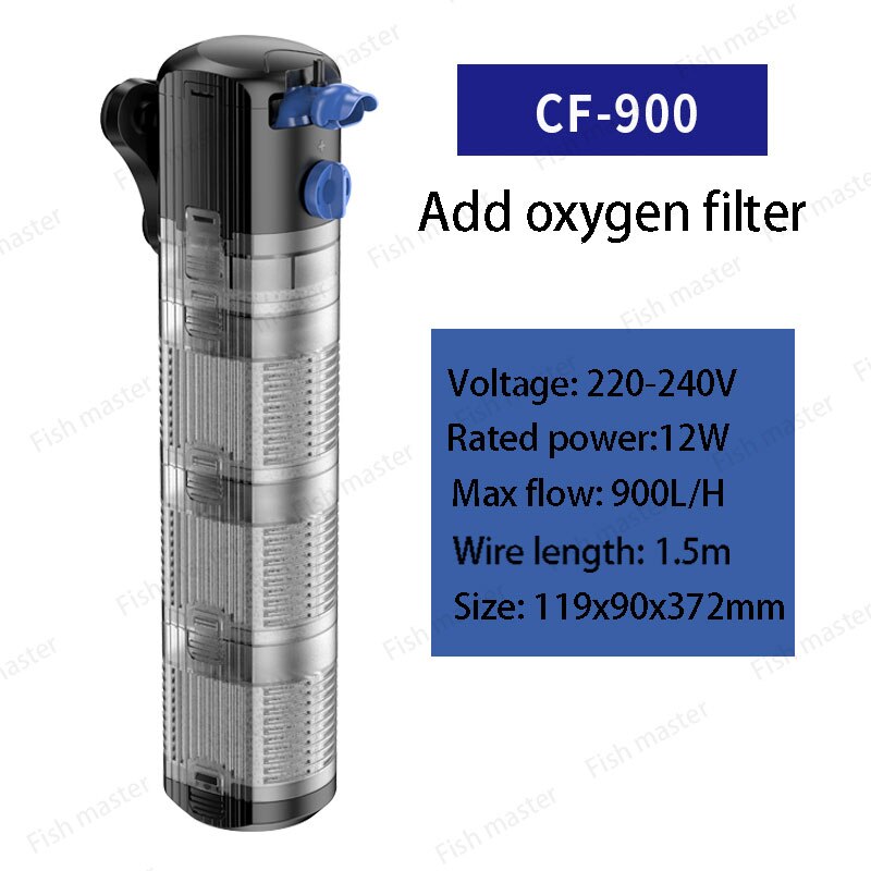 Fish tank aquarium filter barrel box suction automatic gold fish tank circulation feces collection and separation water: CF-900