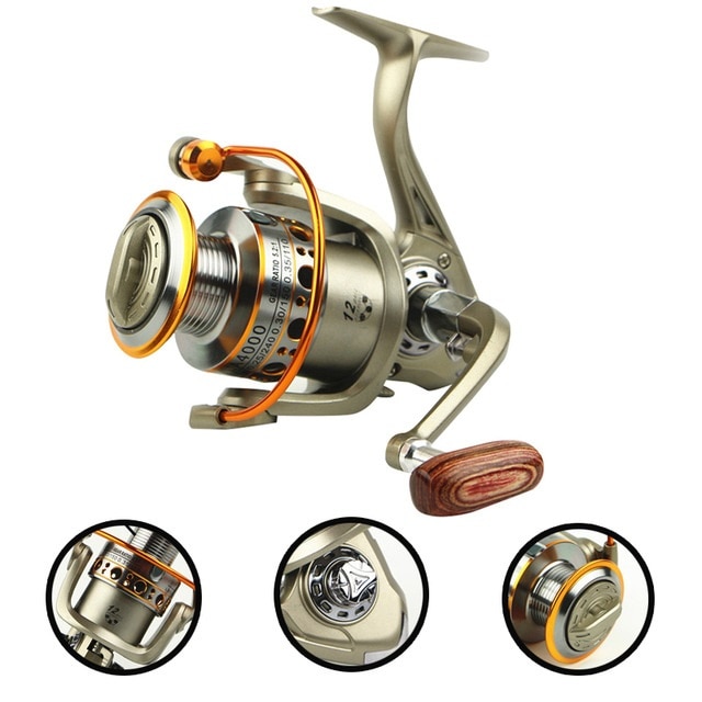 2019 nuovo 1000-7000 12BB 5.5:1 alimentatore Metallo Bobina di pesca di Filatura Bobine Carpa Mulinelli Carretilha de pesca Moulinet