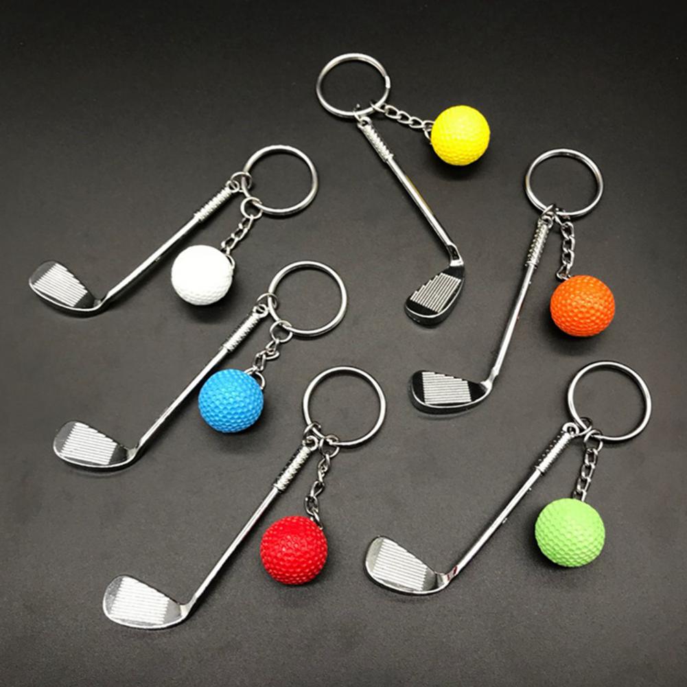 Porte-clés avec pendentif balle de Golf, léger, fendu, pour les amateurs de Sport