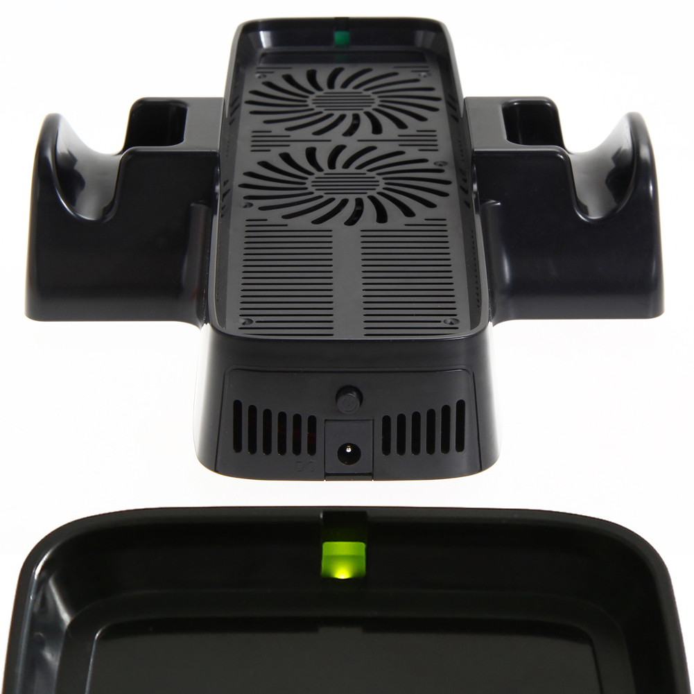 Ventilateur de refroidissement avec double support de quai pour contrôleur de jeu XBOX 360