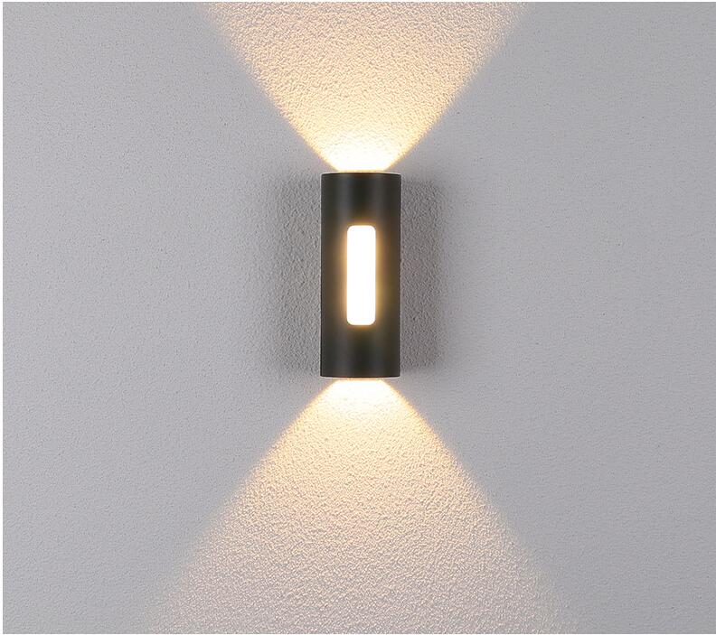 Udendørs 12w led cob vandtæt  ip65 aluminiums væglampe til veranda og havelampe  ac85-265v udendørs væglamper