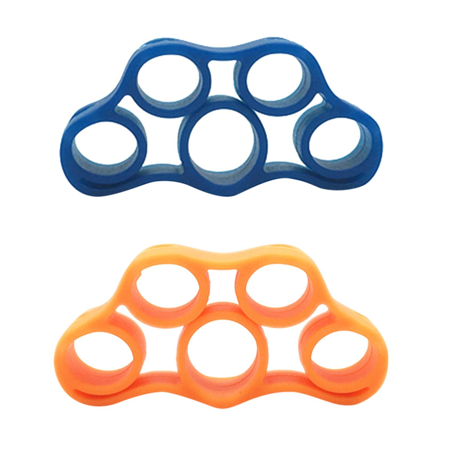 Finger Grip Silicone Ring Exerciser Antistress Resistance Band Fitness Stretcher 3 Levels Finger Sensory Toy for Autism ADHD