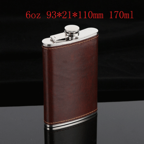 Hip Flask 5-10 oz Hip Flasks Whisky Flasks Wine Liquor Alcohol Bottle Mens: 6oz