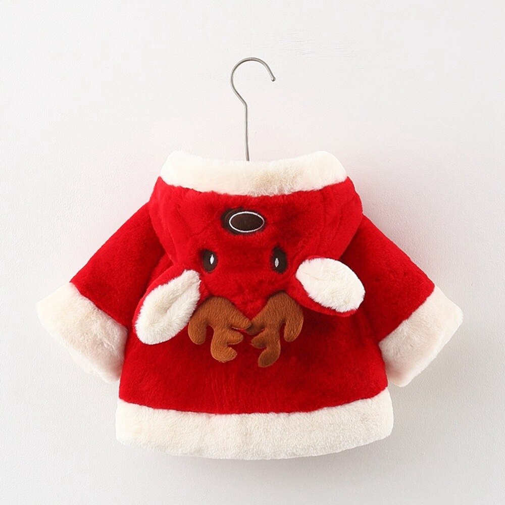 Hiver filles enfants manteau velours polaire Cape enfants bébé nourrissons noël cerf à capuche épaissir Outwear Cape offre spéciale