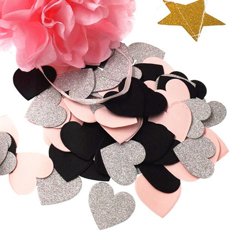 Rtificial-pétalos de lanzamiento, 100 unidades por paquete, trajes de romántica, suministros decorativos, Confett de amor colorido en forma de corazón