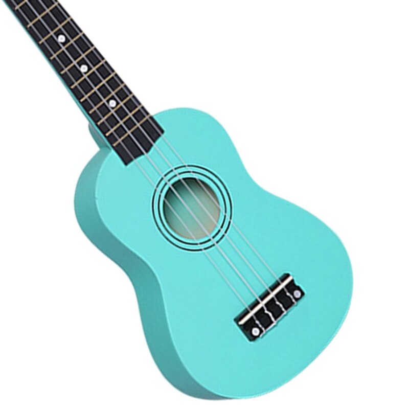 21 inch kleine akoestische sopraan ukelele kleurrijke lindehouten ukelele voor beginnende gitaarleerlingen groene goedkope uku