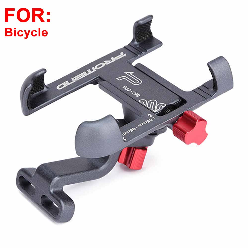 Aluminum Alloy Bike Mobile Phone Holder Adjustable Bicycle Phone Holder Non-slip MTB Phone Stand Cycling Accessories: F