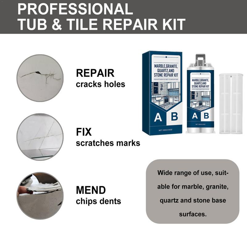 Porcelain Repair Kit Quartz Countertop Repair Kit Porcelain Repair Kit Ceramic Tile Repair Kit Filler Fix Tile Chips Cracks
