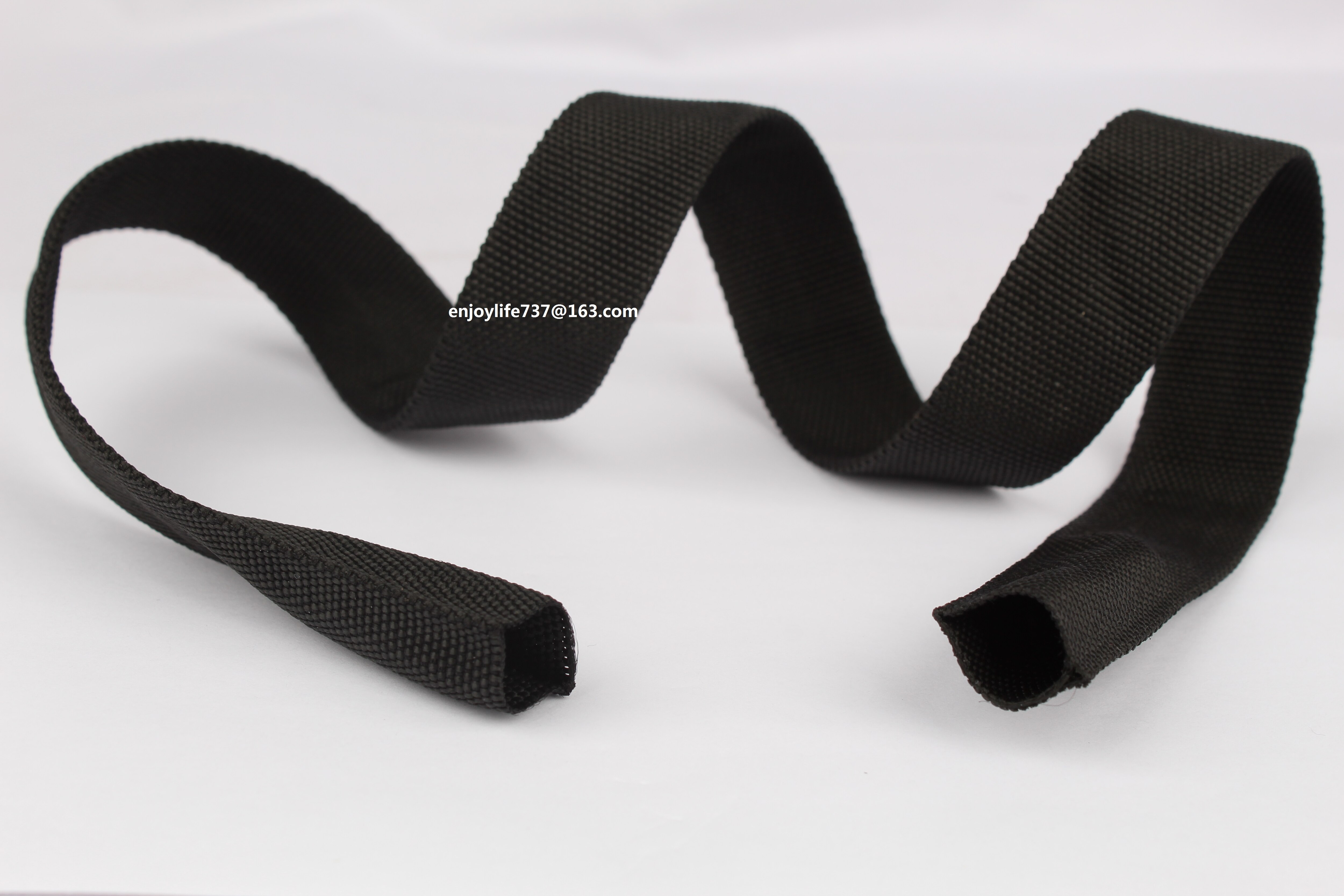 25mm wide special black Hollow tubular PP webbing tape ribbon belt 10 yards a lot