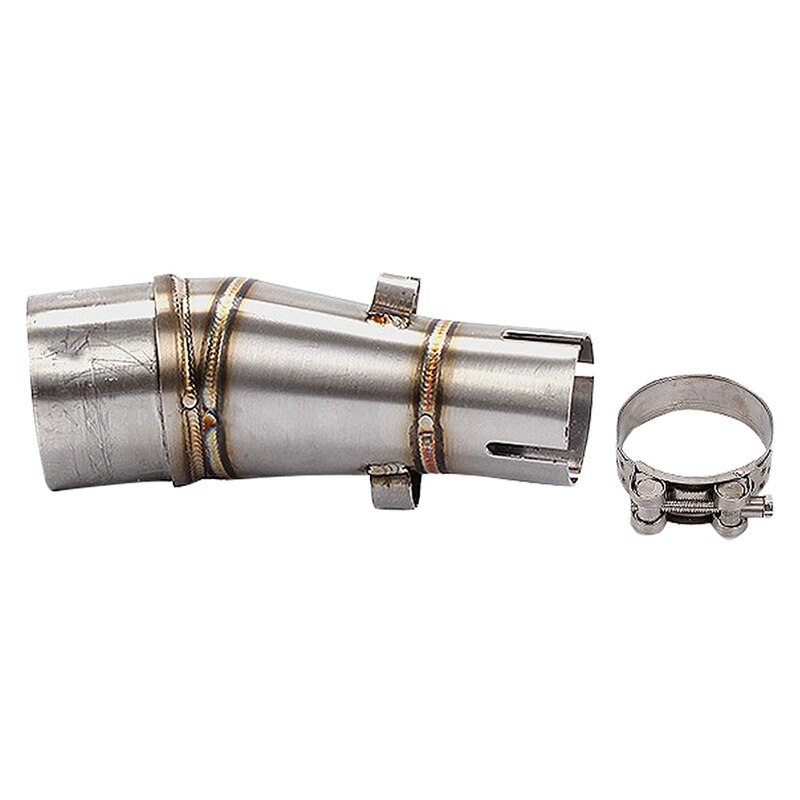 Motorcycle Exhaust Middle Pipe Stainless Steel Link Pipe Middle Section Adapter For Kawasaki Ninja 250 250R Z250 Z300: Default Title