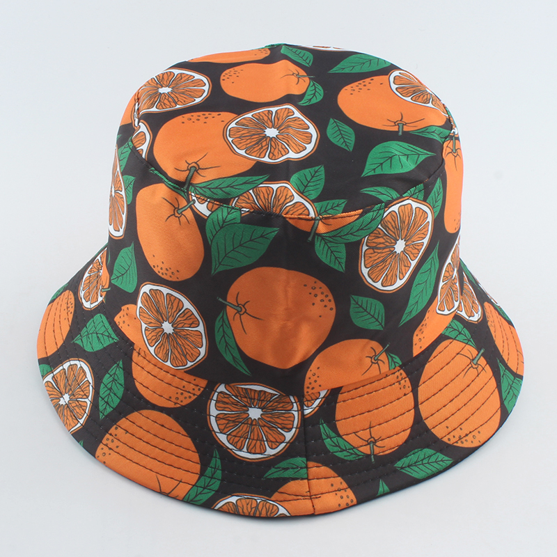 2022 Fruit Bucket Hats Cool Outdoor Cotton Summer Fisherman Hat Fishing Caps: range