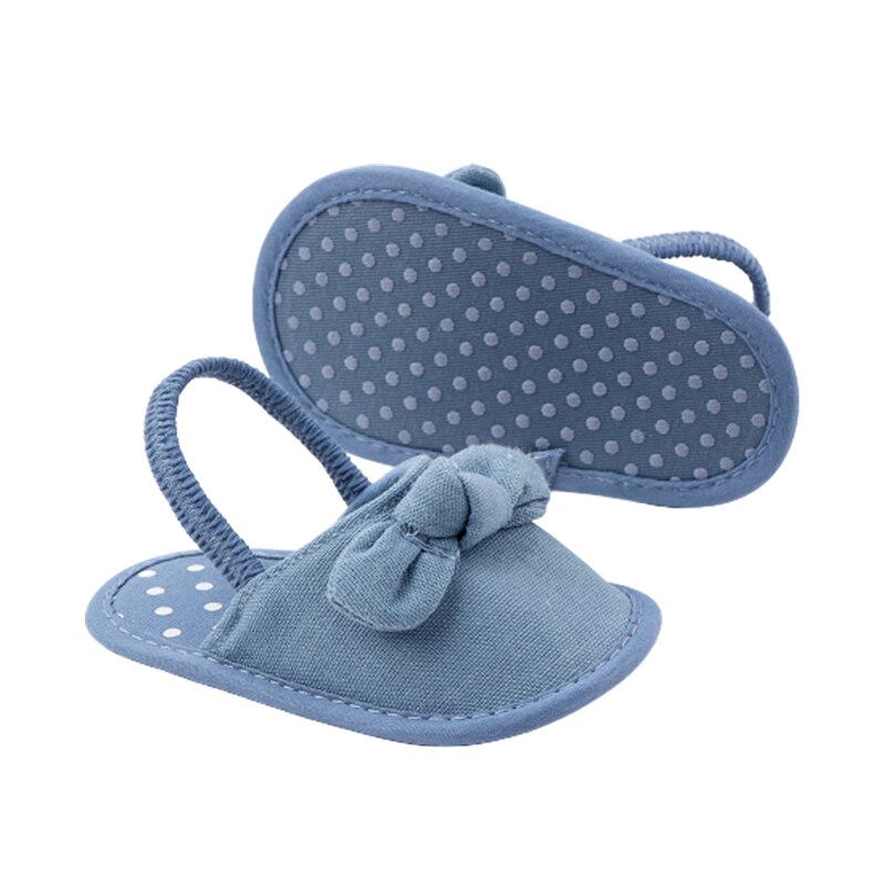 Toddlers Baby Bow First Walkers Shoes Baby Soft bottom Bebe Anti-slip Baby shoes 11-13cm