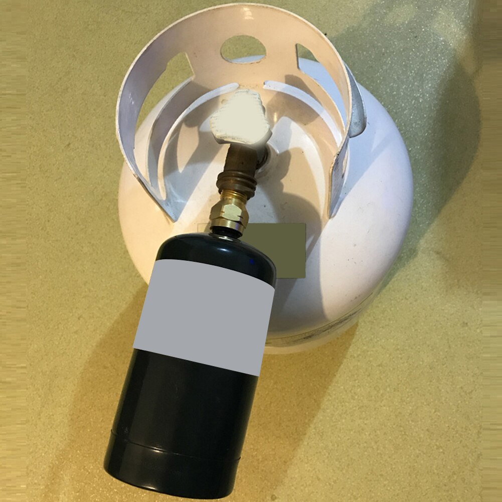 Adaptador de repuesto de propano, licuado de Gas, tanque cilíndrico pequeño de 1lb, carcasa calefactora Coleman de latón, accesorios para estufa de exterior